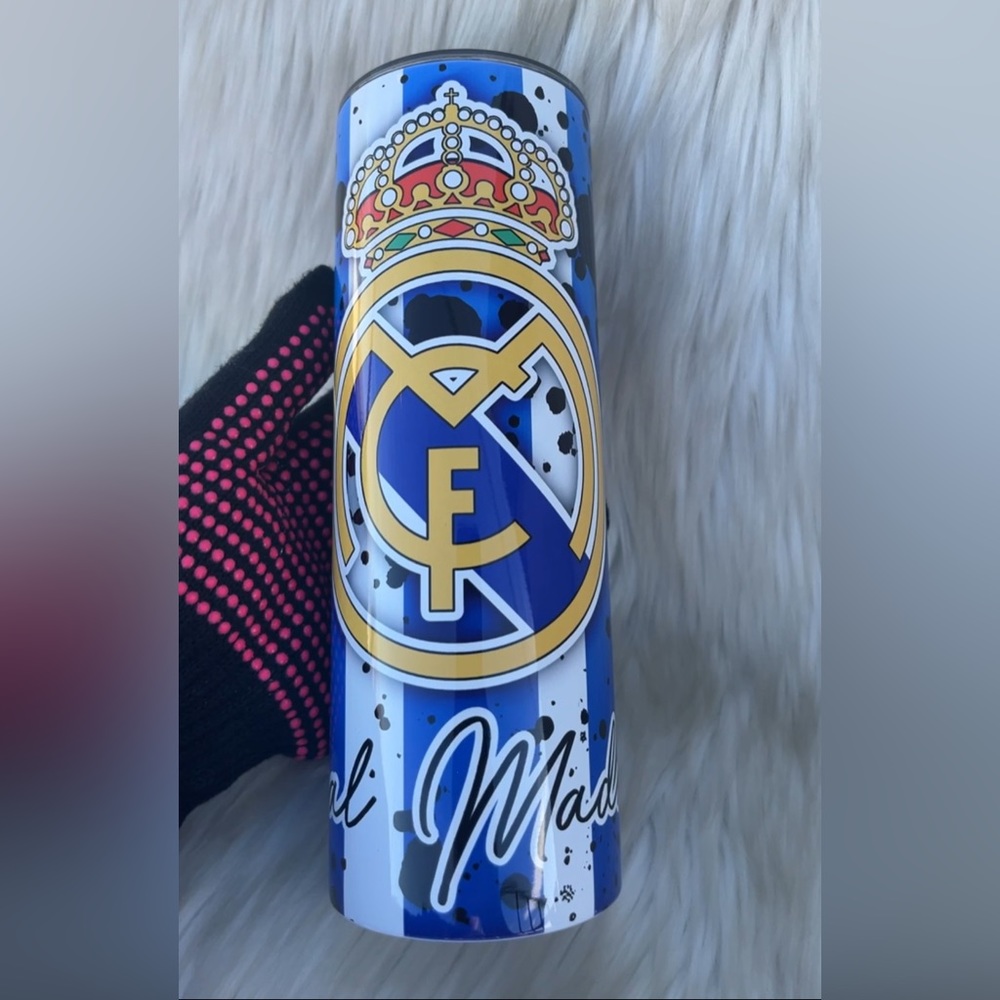 Real Madrid Stitch Tumbler 20oz